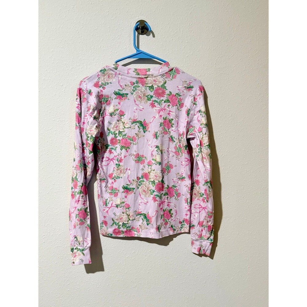LoveShackFancy X Pottery Barn Kids Adult Size Pink Floral Long Sleeve Tee XS